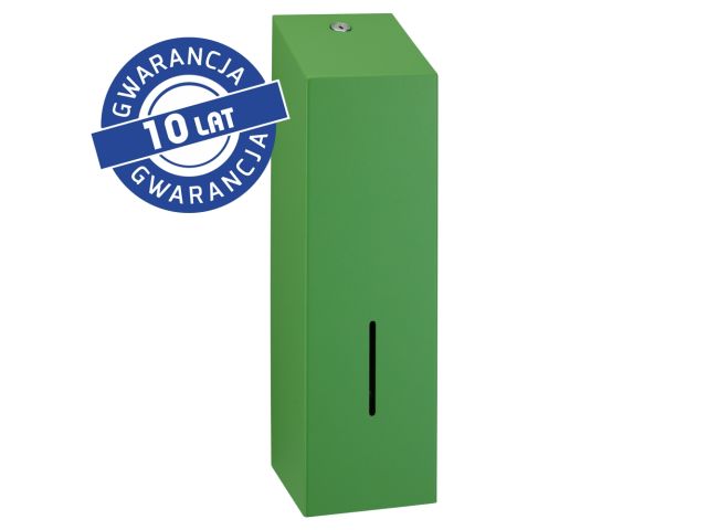 Pojemnik na papier toaletowy w listkach MERIDA STELLA  LINE, pojemność do 675 szt., zielony